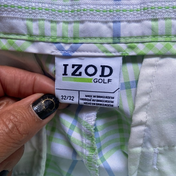 NWT Izod Plaid Golf Pants with UPF-50 Sun Control Fabric Size 34/34 Immaculate - Picture 2 of 7